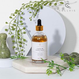 CELLVIS Centella 90 Soothing Ampoule 100ml Professional Aesthetic Grade Madecassoside Hyaluronic Acid Skin Barrier Recovery Serum _ Made in Korea